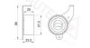 AUTEX 641815 Tensioner Pulley, timing belt